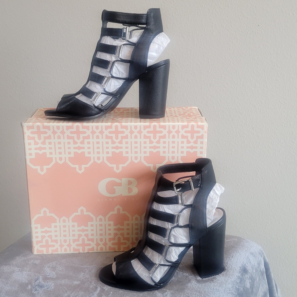 Gianni Bini Black Block Heels